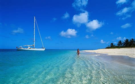 Mauritius Beach Mauritius Island Paradise Sailing Island Hd