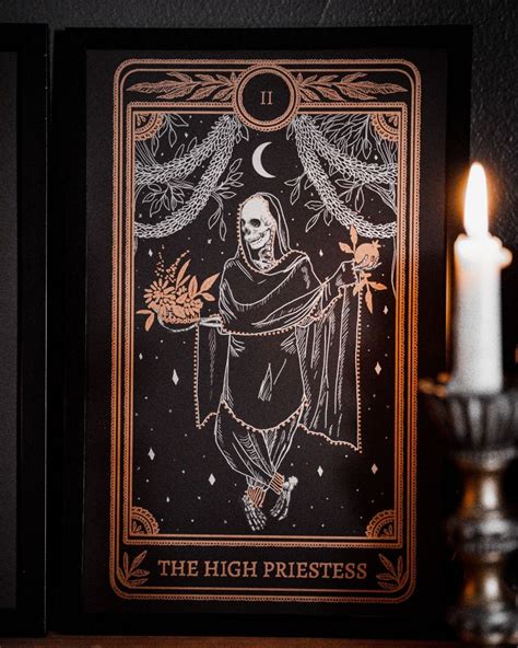 Marigold Tarot Print The High Priestess 13th Press
