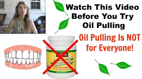 Oil Pulling Know The Risks It S Not For Everyone Youtube