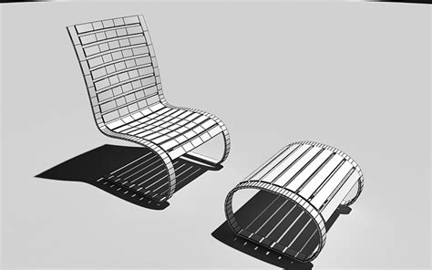 lounge chairs 3d model