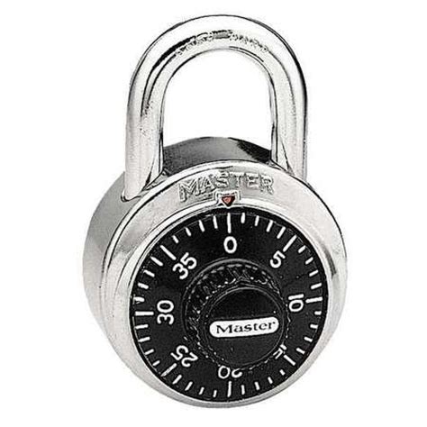 Master Lock 1525 Combination Padlockcenterblacksilver