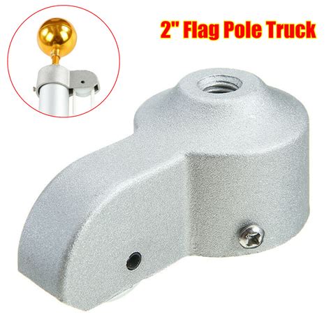 Flag Pole Repair 2 Diameter Truck Pulley Gold Ball Cleat Halyard Rope