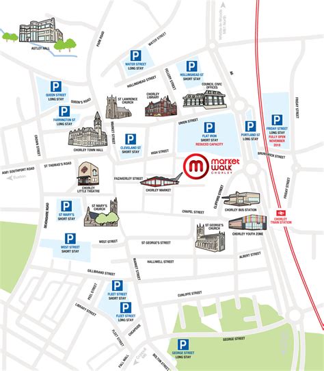 Market Walk Chorley Town Centre Map
