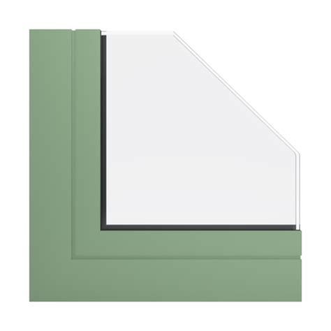 Feneste Okna Kolory Aluminium RAL RAL 6021 Zielony Blady