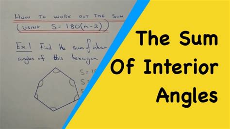 How To Work Out The Sum Of Interior Angles Using The ...