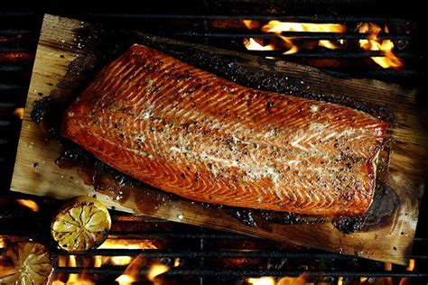 A grill grate is a simple and useful tool for cooking over an open fire. Salmon roasted over an open fire on a cedar plank | How to ...