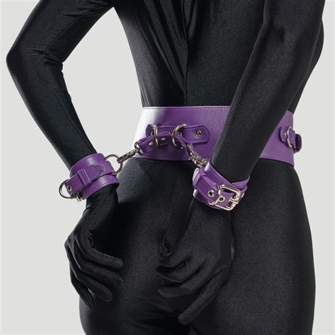 purple bondage belt leather bondage belt leather bdsm belt etsy
