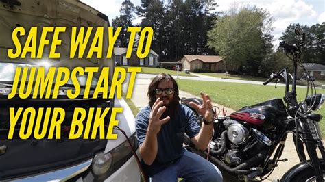 How to jumpstart a motorcycle reviews: Jumpstart a Motorcycle with a Car - YouTube