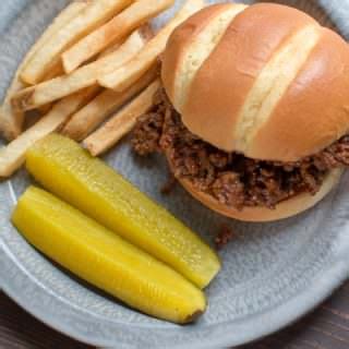 A tasty ground beef loose meat sandwich! Slow Cooker Barbecue Beef Sandwiches - The Magical Slow Cooker