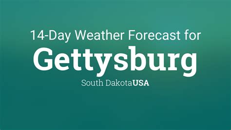 Gettysburg South Dakota Usa 14 Day Weather Forecast