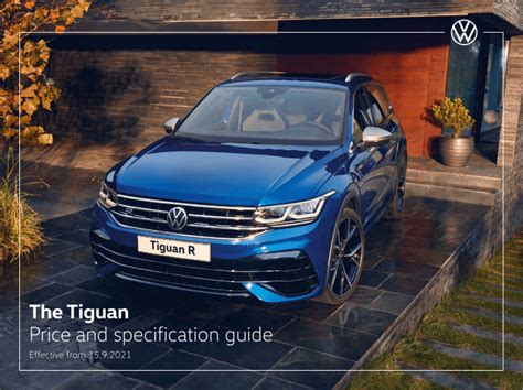 New Tiguan Brochure Pricelist P11d