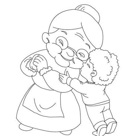 Dibujos para colorear DIA DE LA ABUELA - imprimir 20 dibujos para pintar