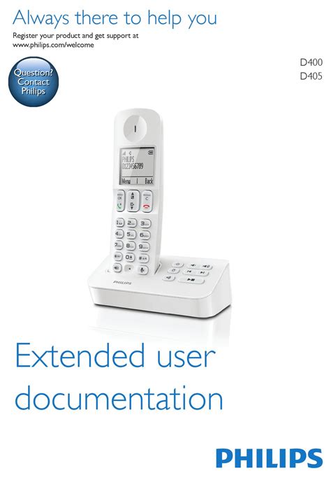 Philips D400 User Documentation Files Pdf Download Manualslib
