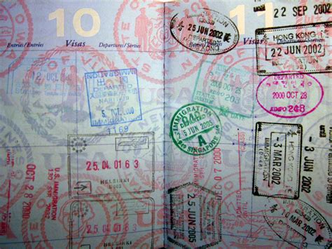 File My Collection Of Passport Stamps  Wikimedia Commons