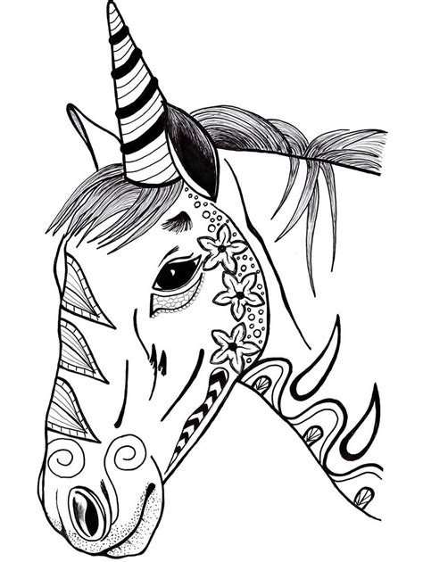 Unicorn Head Smiling Coloring Page Free Printable Beautiful Unicorn Head Coloring Page Free