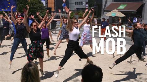 Brussels Flash Mob Aims To Dance Away Brexit Youtube