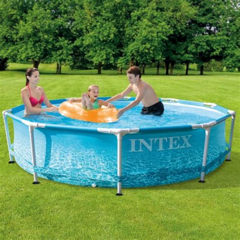 Intex 28207eh 10 X 30 Metal Frame Beachside Swimming Pool W Pump And