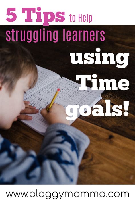 Time Tips For Struggling Learners Bloggy Momma