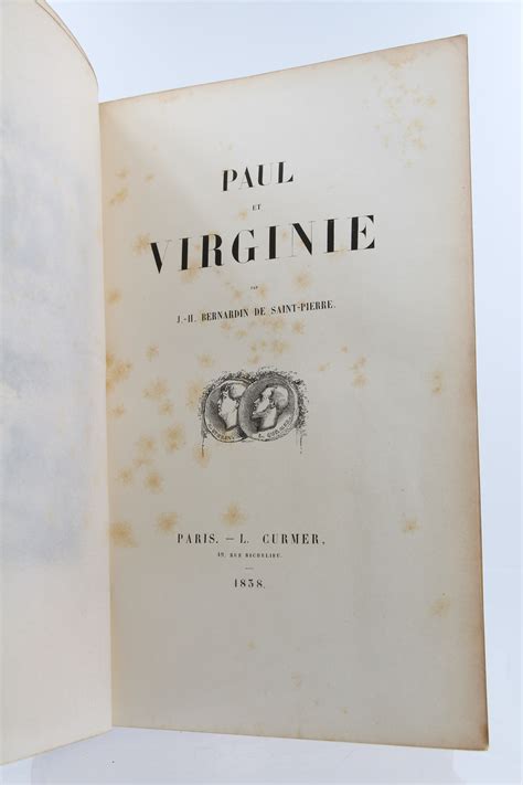 Paul Et Virginie By Bernardin De Saint Pierre Jacques Henri Couverture