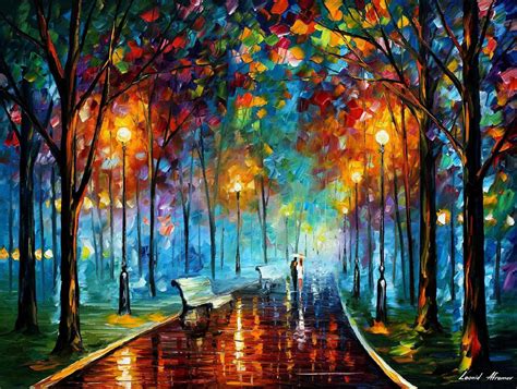 Misty Mood — Palette Knife Oil Painting On Canvas By Leonid Afremov