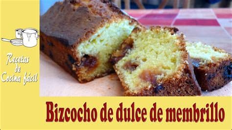 Aprende a cocinar las mejores recetas de comida fáciles, recetas de comida tu cocina se llenará con el delicioso aroma de este polvorón de nuez con relleno de. Recetas de cocina fácil - Bizcocho de dulce de membrillo ...