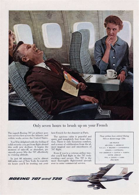 Boeing 707 And 720 Ad Vintage Airlines Vintage Airline Ads Vintage