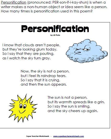 Personification Similes And Metaphors Figurative Language Lessons