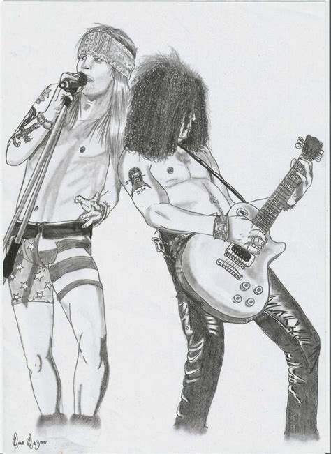 Sugar skull and roses coloring page free printable. Axl And Slash Guns N Roses - Free Coloring Pages