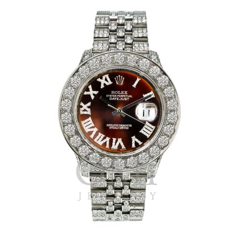 Rolex Datejust Diamond Watch 116234 36mm Bronze Dial With 1525ct Di