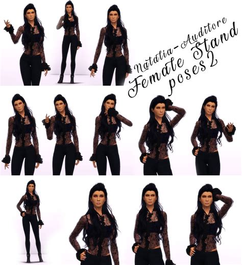 Female Stand Posepack Natalia Auditore On Patreon Natalia Female Sims 4