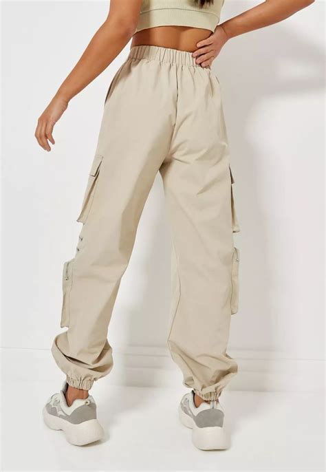 Stone 3D Pocket Utility Cargo Trousers Missguided In 2021 Women