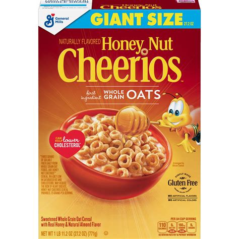 Honey Nut Cheerios Gluten Free Cereal 27 2 Oz Box Walmart Com