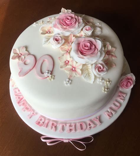 90th Birthday Cake 90th Birthday Cakes Happy 90th Birthday June Birthday Flower Cake Design