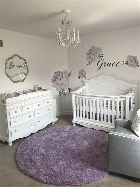 Lavender Flower Girl Nursery Baby Girl Nursery Room Girl Nursery