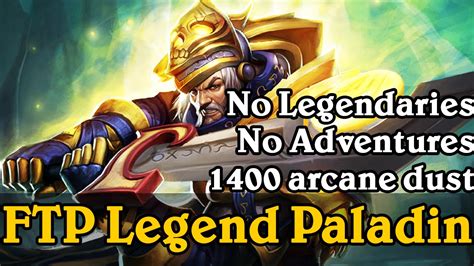 For fans of blizzard entertainment's digital card game, hearthstone. Hearthpwn decks: FTP Legend Paladin - YouTube