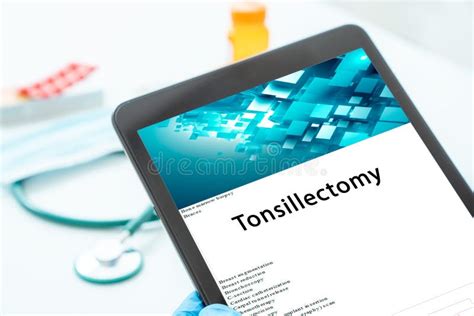 Tonsillectomy Medical Procedures A Surgical Procedure That Involves