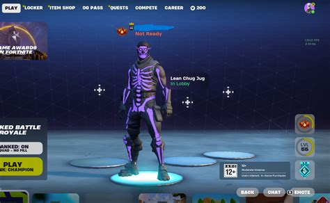 Rare Og Stacked Purple Skull Trooperraiders Revengeminty Axe