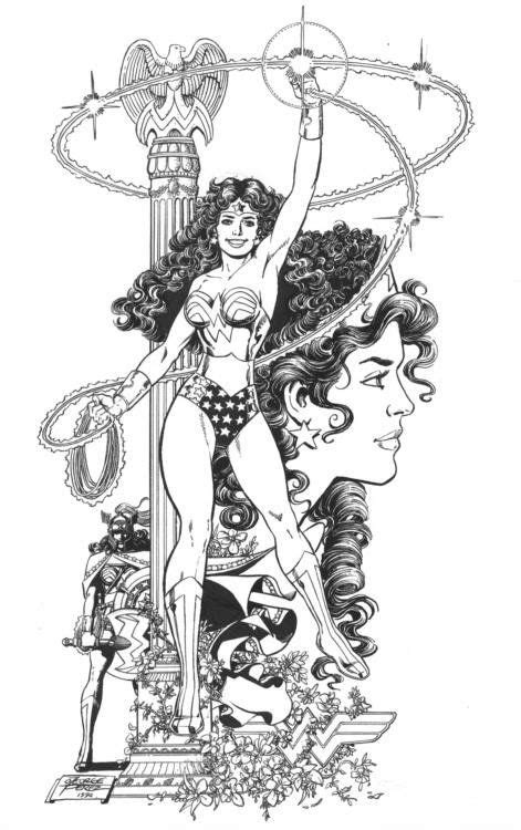 George Perez Wonder Woman Comic George Perez Woman Illustration