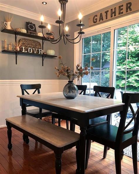 30 Wonderful Farmhouse Style Dining Room Design Ideas 2019
