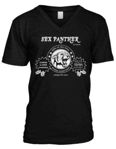 sex panther cologne ron burgandy anchorman movie funny humor mens v neck t shirt ebay