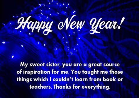 Happy New Year Wishes And Status For Sister 2023