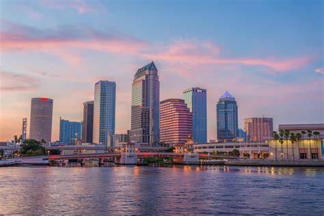 Tampa Skyline and the Tampa Bay Times Forum | Matthew Paulson Photography