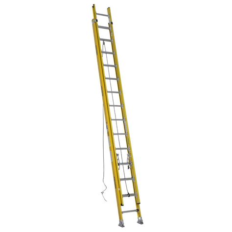 Werner 28 Ft Fiberglass D Rung Extension Ladder With 375 Lb Load