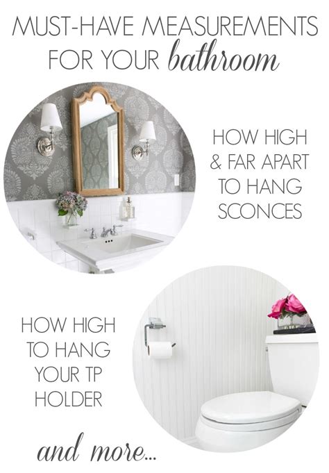 Must Have Measurements For Your Bathroom