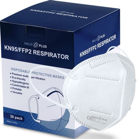 Haloplus Kn95 Ffp2 Respirator Mask 30 Pack Haloplus