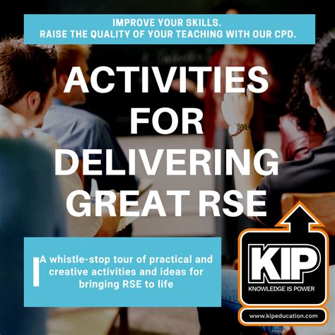 Activities For Delivering Great Relationships And Sex Education Rse Kip