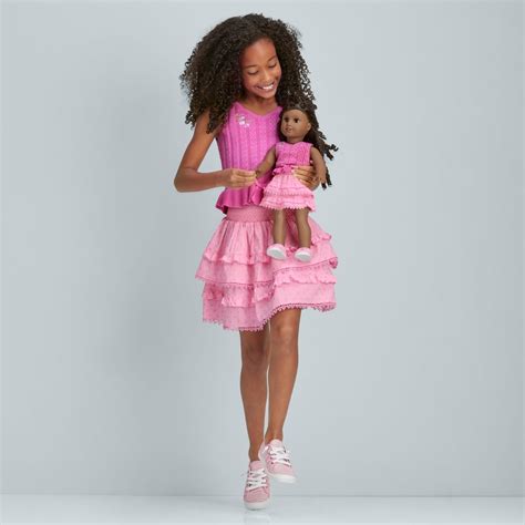 A Pink Set American Girl X Loveshackfancy Garden Party Rosy Ruffles Outfit For Girls And Dolls