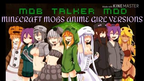 Minecraft Mobs Anime Girl Versions Youtube