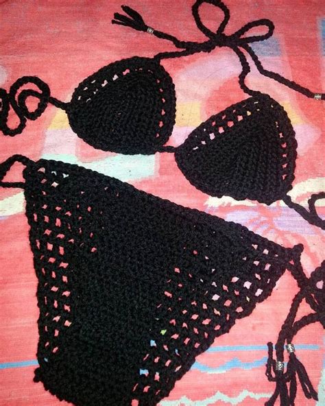 Crochet Bikini Open Mesh Style Revealing Etsy