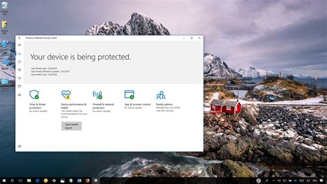 Beginners Guide To Windows Defender Security Center On Windows 10